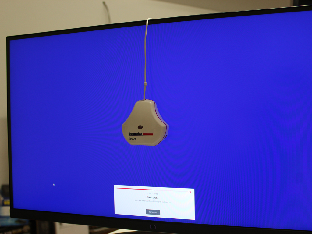 Die Software arbeitet die verschiedenen Einzeltests ab.